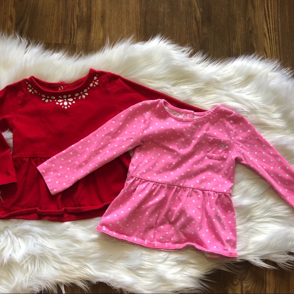 2 Carter’s long sleeve shirts